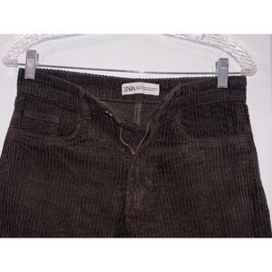 Zara‎ Women's Size 6 Corduroy Cargo Pants Brown Fast Shipping!